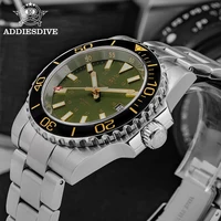 Reloj de buceo ADDIESDIVE, reloj automático de alta calidad para hombre, verde zafiro BGW9, reloj mecánico superluminoso resistente al agua de 20bar