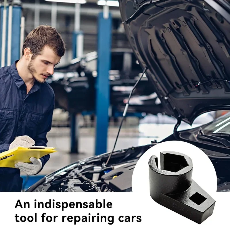 

Торцевой ключ для датчика кислорода со смещением 3/8 дюйма, 22 мм, инструмент для снятия лямбда-зонда O2 с вырезом на боковой проволоке, сталь CR-V для ремонта автомобилей