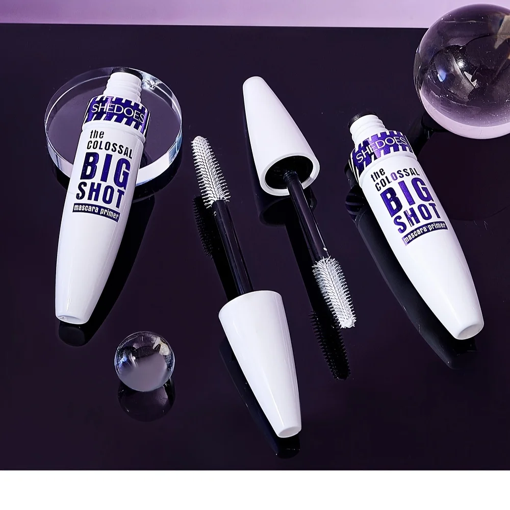 Natural fino olho preto grosso mancha resistente cor maquiagem, rico em planta squalano duradouro ultra-fino escova cabelo beleza maquiagem