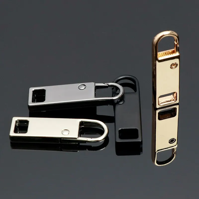 4/8 Multifunctional Replacement Zipper Heads, Multiple Colors (Random Color), Easy to Install, with Detachable Heads. Sliding Bl