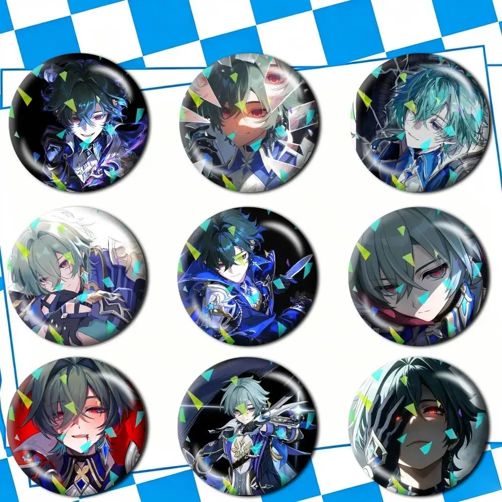 Broches Criativos Cryo L-Lohen G-Genshin, Pins e Acessórios para Mochilas e Chapéus, Presente para Amigos