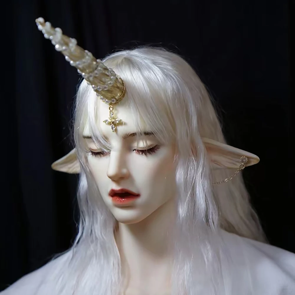 

New 1/3 BJD Doll Boy Head No Makeup Resin Material Sleeping Head DIY Doll Accessories Doll Head No Makeup Toys Gift