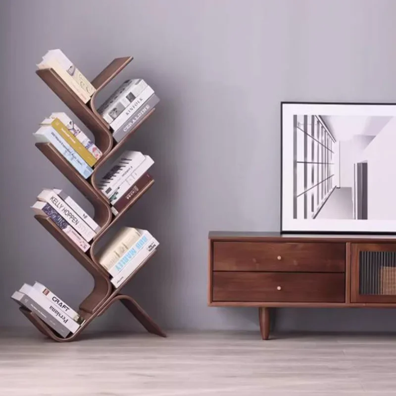 Modern Minimalist Bookcases Display Floor Collect Library Stand Mainstays Shelves Organizer Etagere Rangement Bedroom Furniture