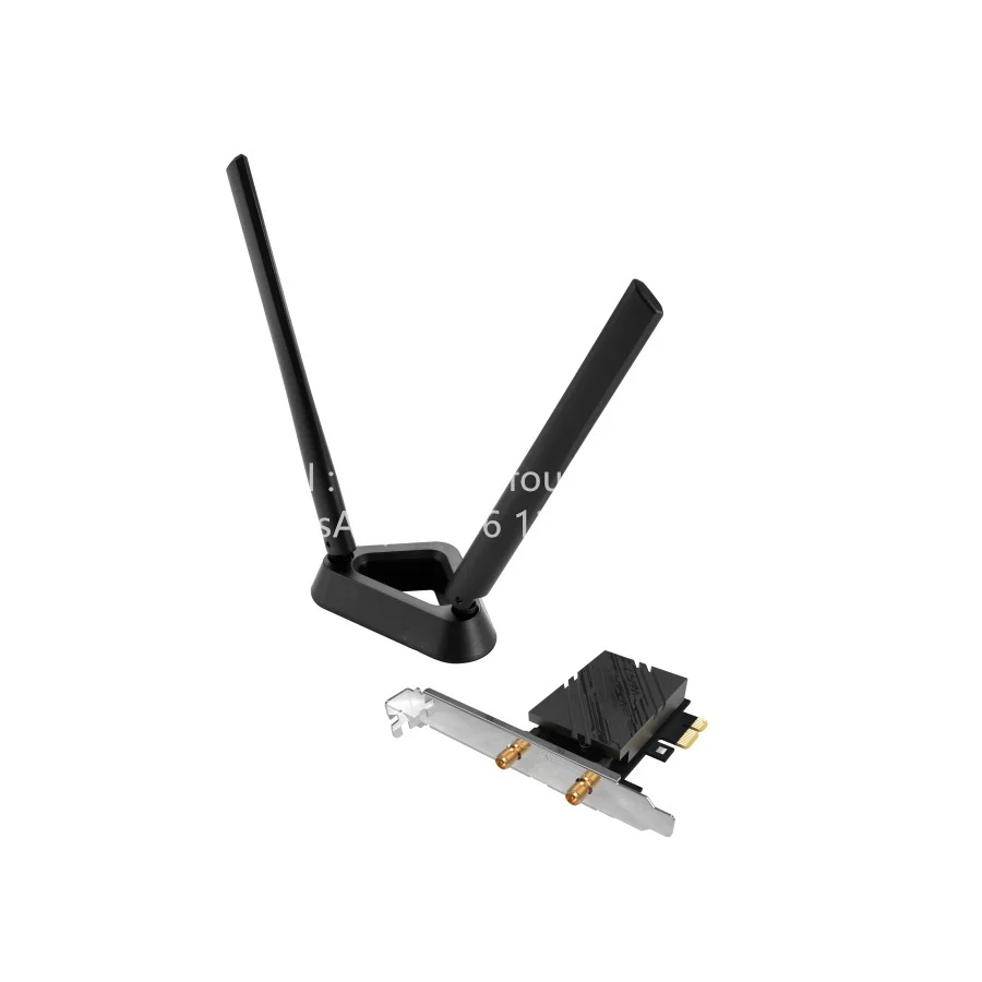 PCE-BE90BT for ASUS  WiFi 7 PCI-E wireless network card is equipped with two external antennas, Bluetooth 5.4, WPA3 network