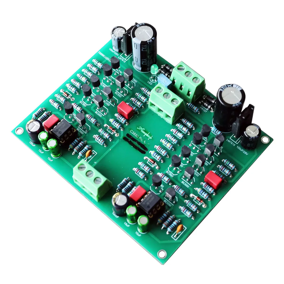 Hifi Dual Channel Voorversterker Board Base On Classic Accuphase C3850 Voorversterker Core RCA Versterking Circuit THD Laag tot 0,000161%