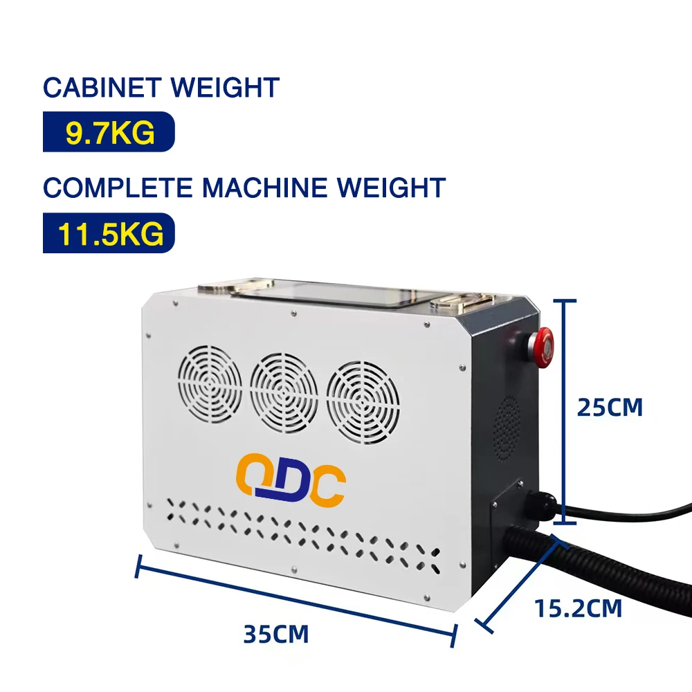 2022 Modell All-in-One 50 W/100 W kompakter Laser-Rostentferner im Rucksackstil, geeignet zum Entfernen von Rost und Farbflecken