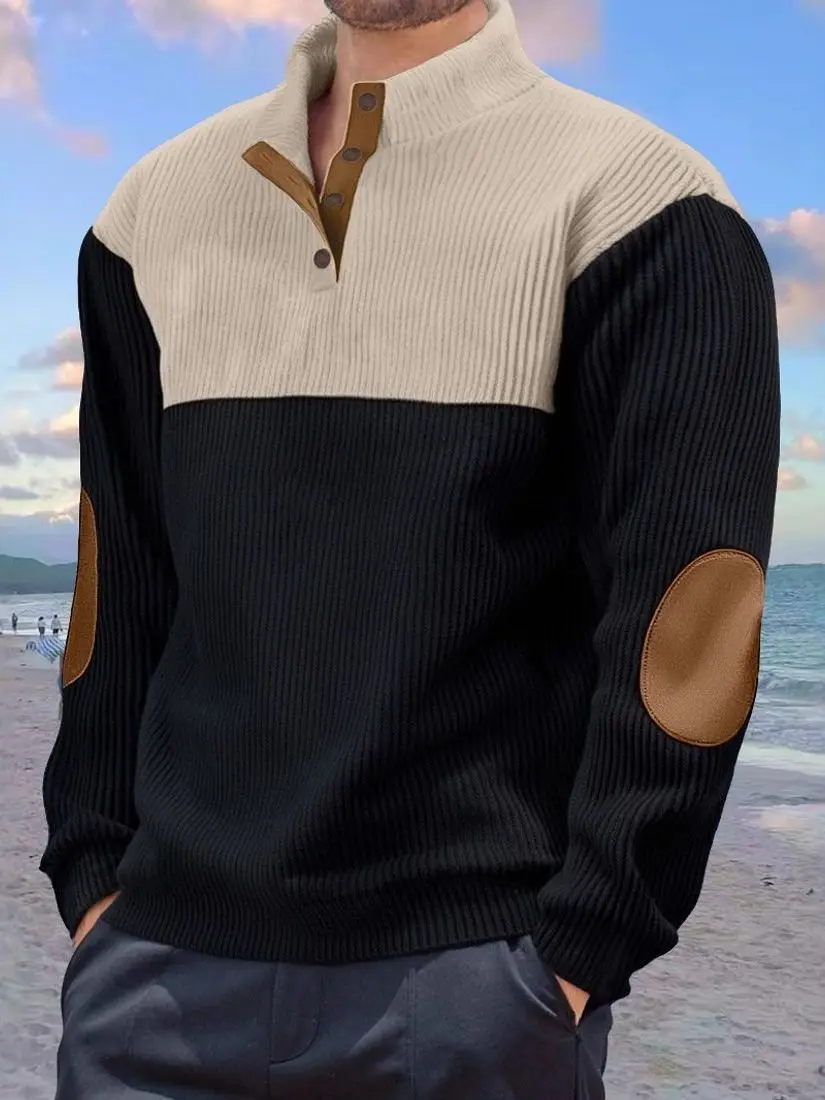 

Retro Sport Sle Men's Long Sve Hoodie Spring Autumn Casual Zip up T-irt Youth Faion Comfortable Warmth Collar Design