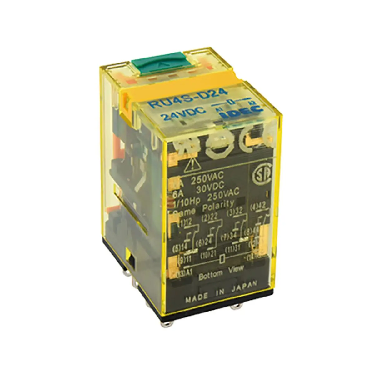 RU2S-D24 RELAY GEN PURPOSE DPDT 10A 24V