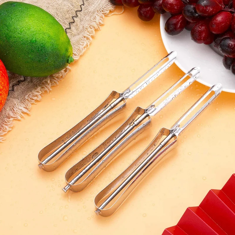 5 Pcs Stainless Steel Peeler Kitchen Vegetable Peeler Fruit Peeler For Home Kitchen Carrots Potatoes Peeling Tools