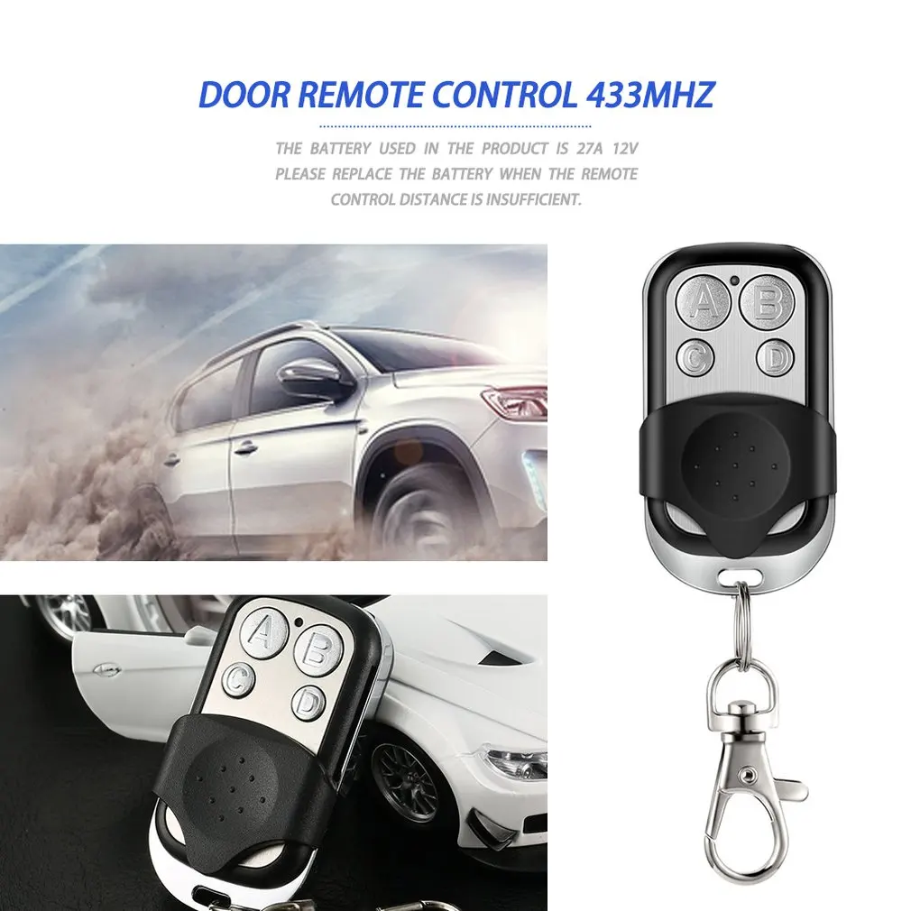 Cloning Duplicator Key 433MHz Gate Garage Door Remote Control Wireless Rolling Code Universal Door Duplicate Key Fob Gate Garage