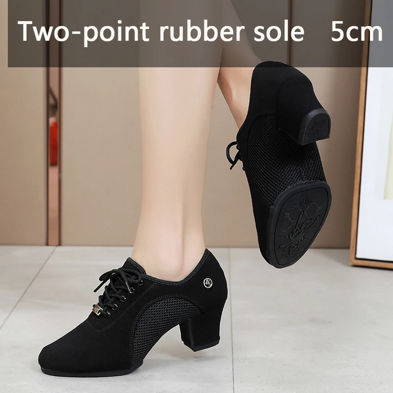 Women Latin Dance Shoes Jazz Ballroom Salsa Dancing Shoes Woman High Heels Children Training Modern Tango Dance Sneakers