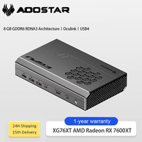 Aoostar XG76XT External GPU Dock RX 7600XT 150W Full Power Desktop Graphics Card USB4/OCuLink Dual Interface for Laptop Mini PC