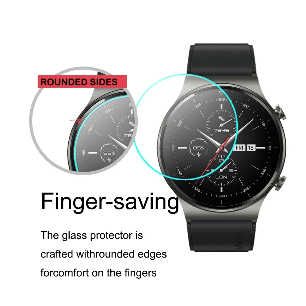 Protector de pantalla para reloj inteligente, vidrio templado de 46mm para Huawei Watch Gt2 GT 2 Pro GT3 Pro Runner