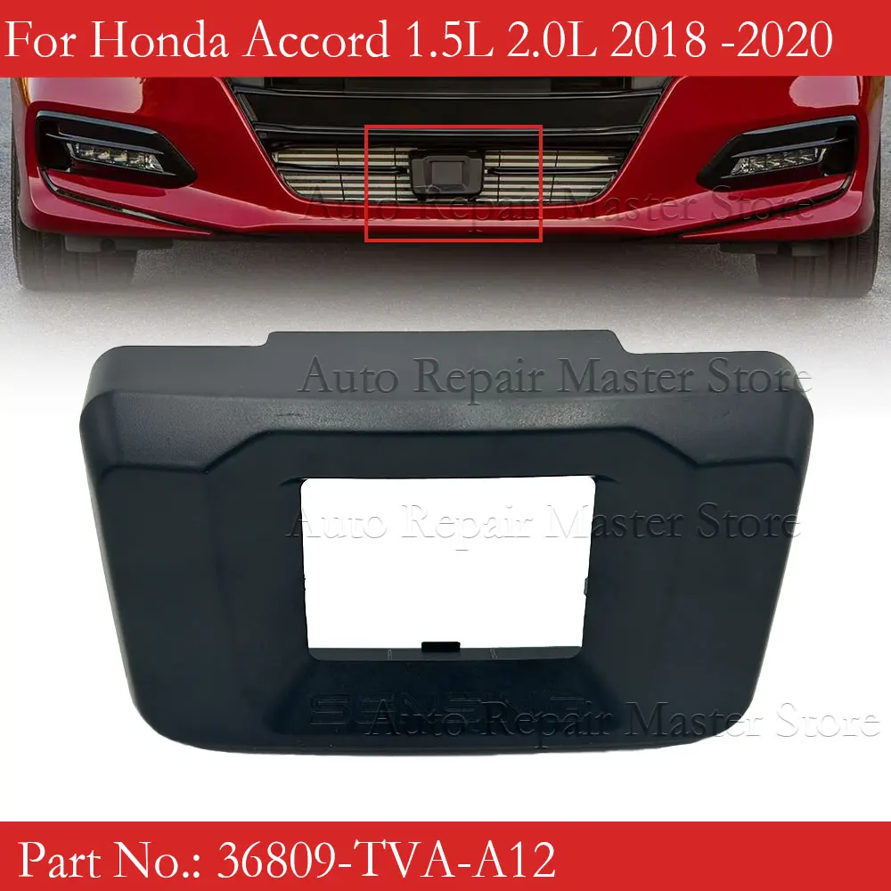 For Honda 10 gen Accord 2018 2019 2020 36809-TVA-A12 Front Bumper ACC Radar Cover Frame Bracket Cap Car Rdar