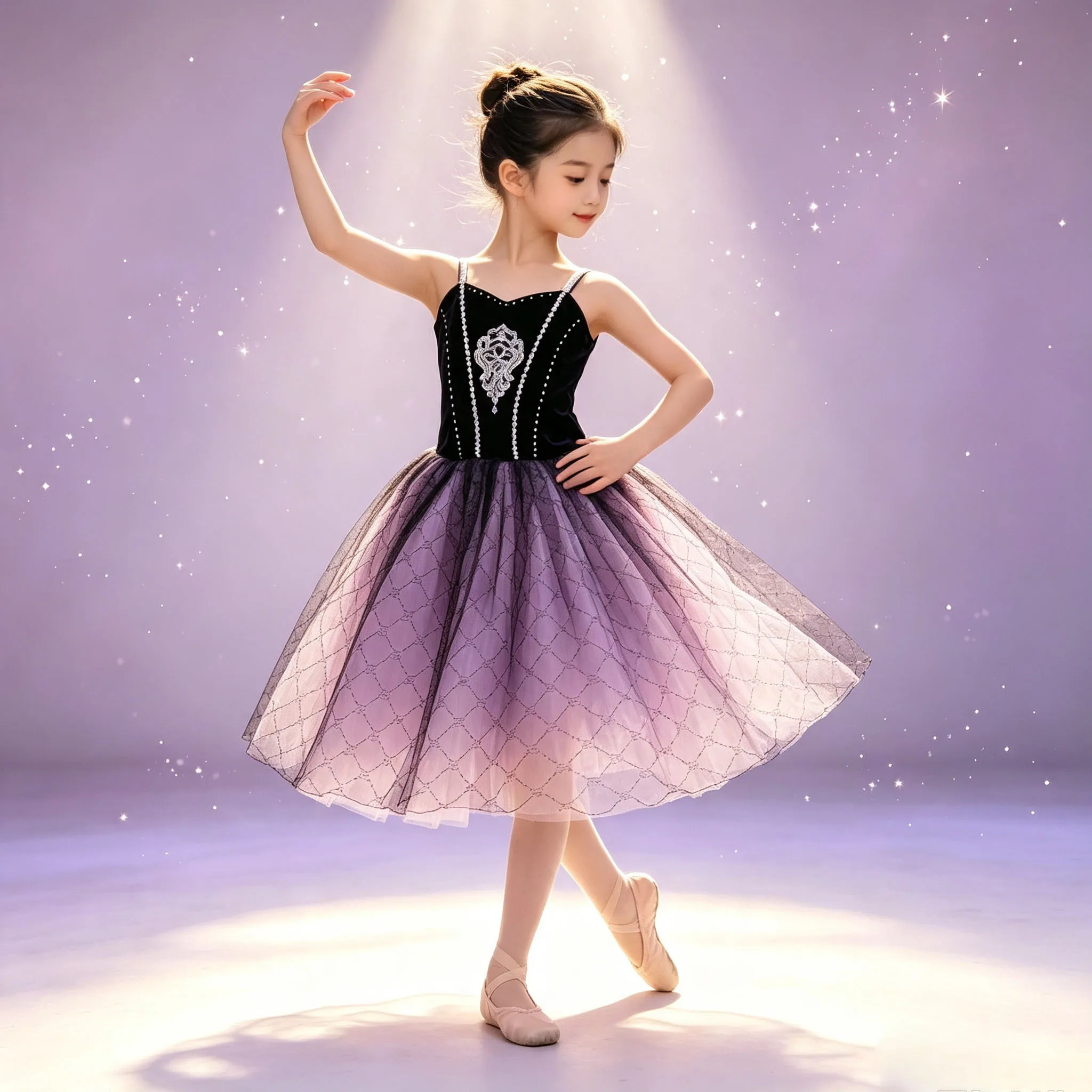 girls-black-pink-ballet-tutu-dress-long-romantic-tutu-kids-ballerina-dance-costume-stage-performance-contemporary-outfit