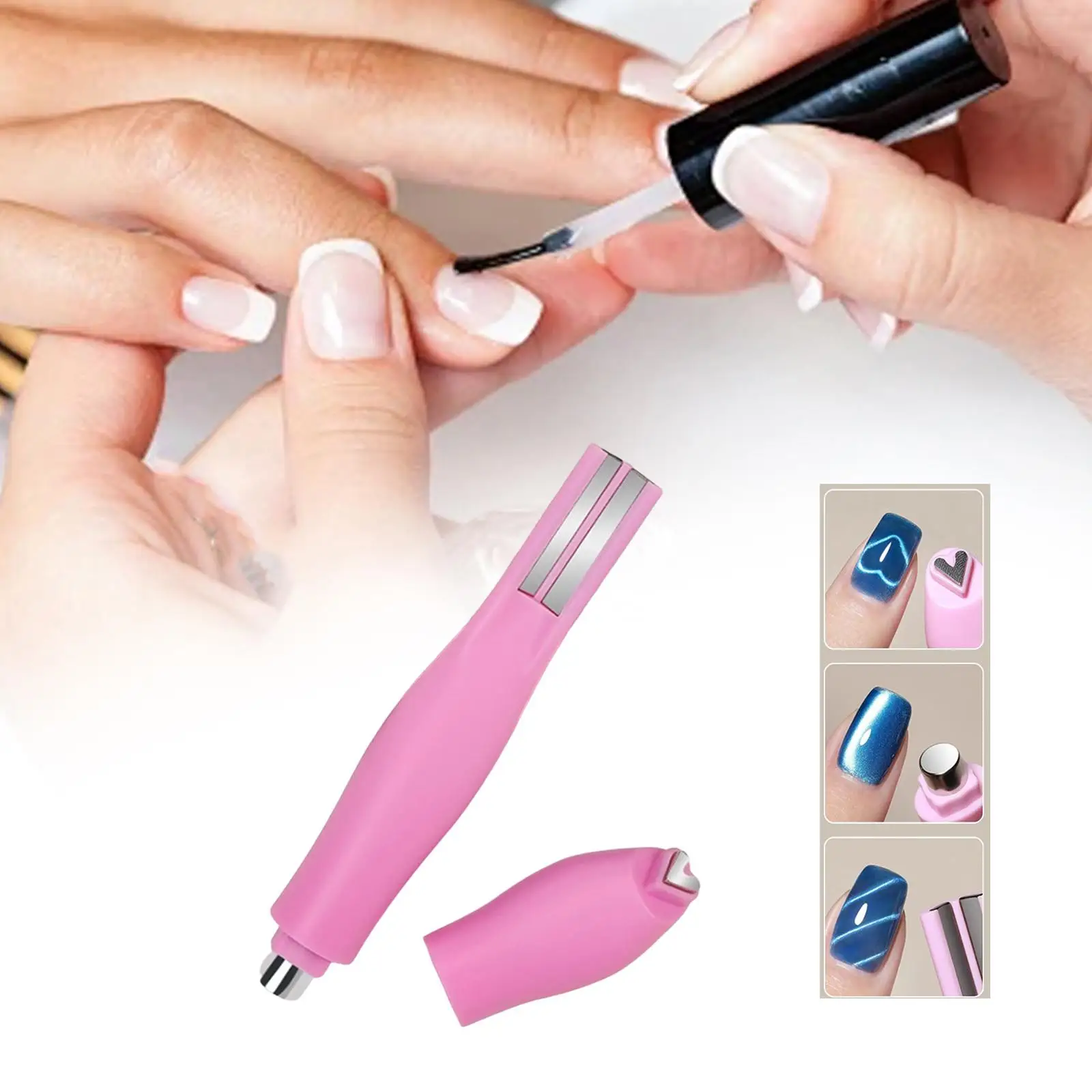 Gel-Nagellack-Werkzeuge, 3-in-1, kompakt, abnehmbar, starke Saugkraft, multifunktional für Frauen, Nagelkunst-Maniküre