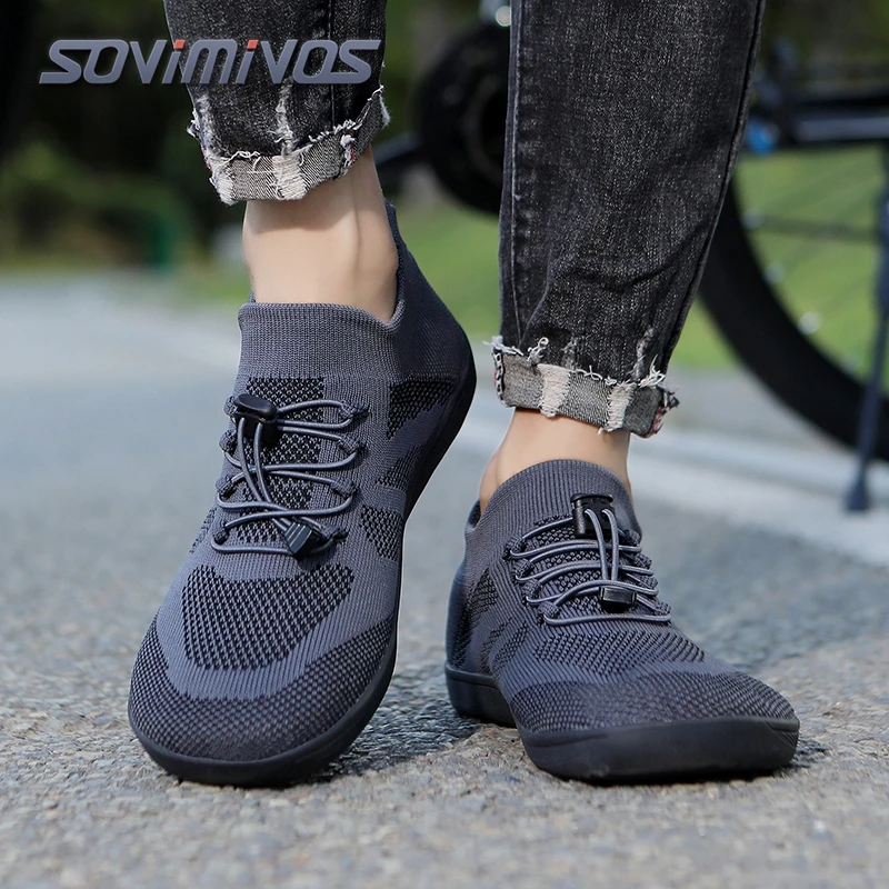 

SOVIMIVOS Men Women Sock Sneakers, Breathable Knit Slip On Walking Shoes Lightweight Casual Sneakers for Gym Running Driving