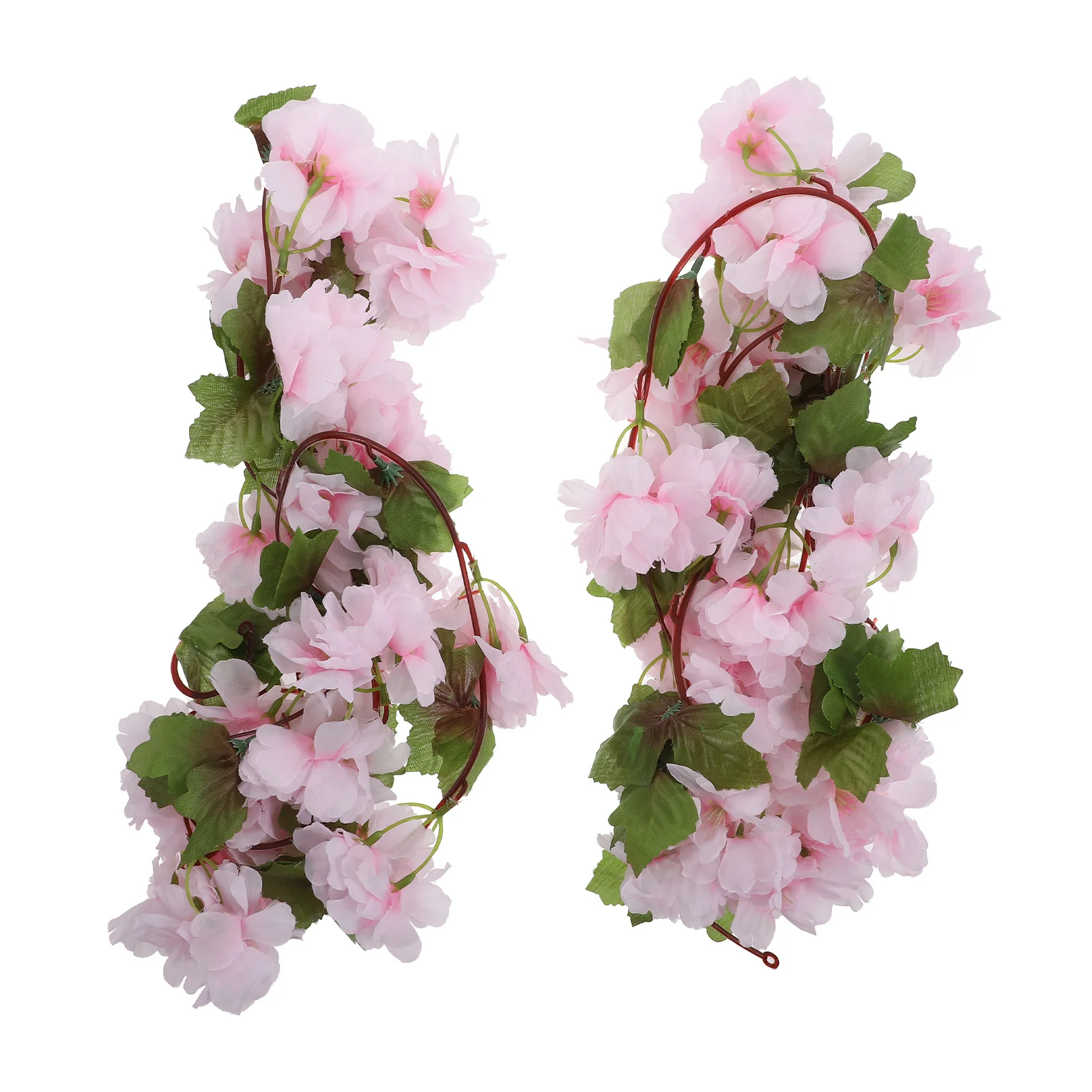 

2pcs Artificial Cherry Blossom Hanging Vine Flower Rattan Plant Decor For Party Home Garden Yard Halloween Thanksgiving