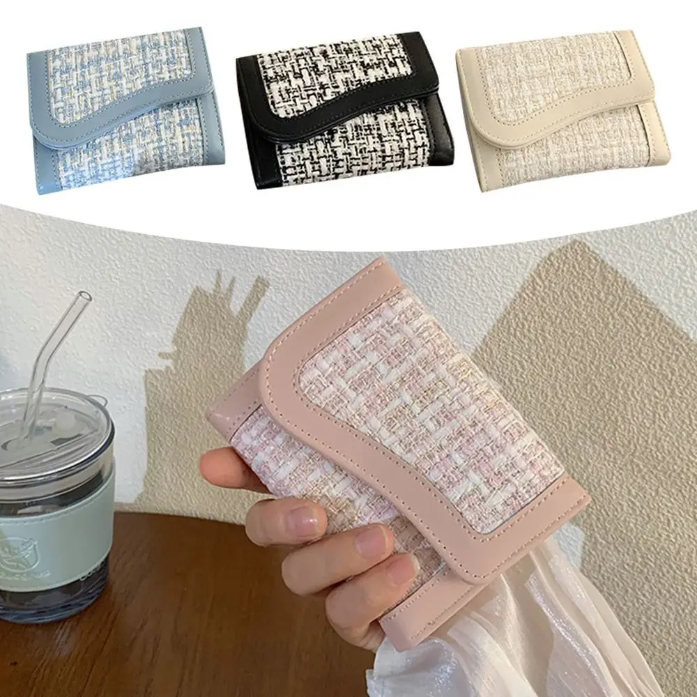 New PU Leather Women Wallets Large Capacity Solid Color Coin Purse Lightweight Money Bag Women