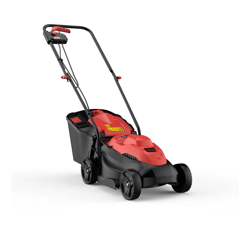 220V Electric Hand Push Lawn Mower, Foldable Household Grass Cutter, Portable Garden Weeding Lawn Trimmer