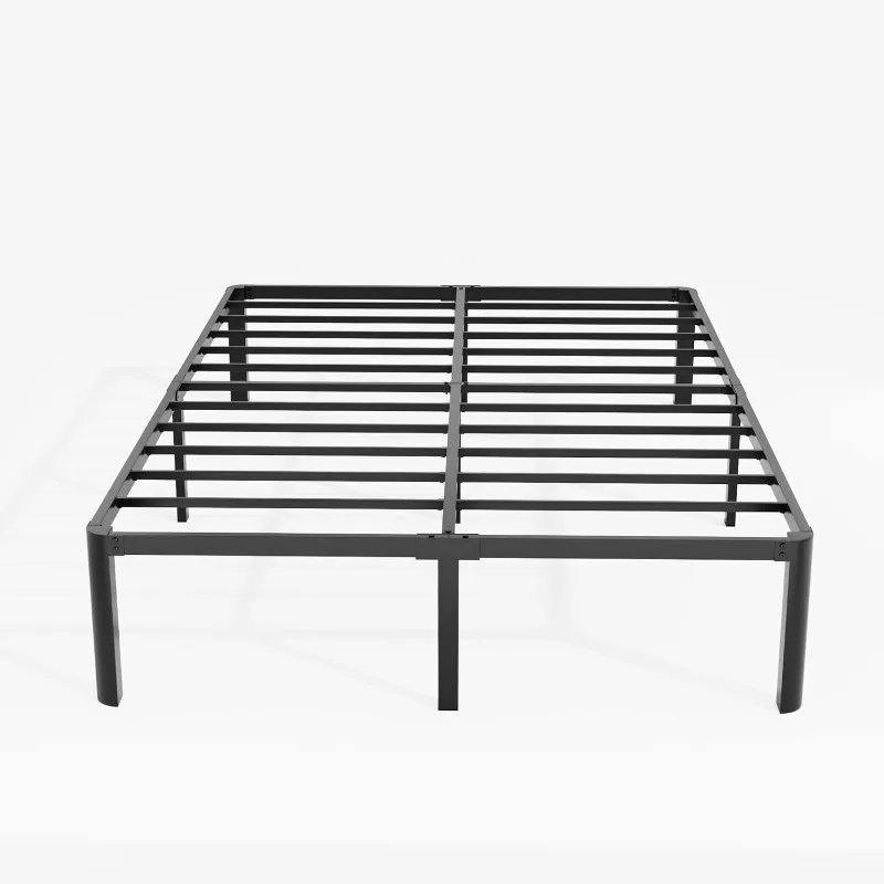 Black Metal Bed Frame - Sturdy Metal Platform Bed Frame Queen Size Easy Assembly, Heavy Duty, No Box Spring Needed