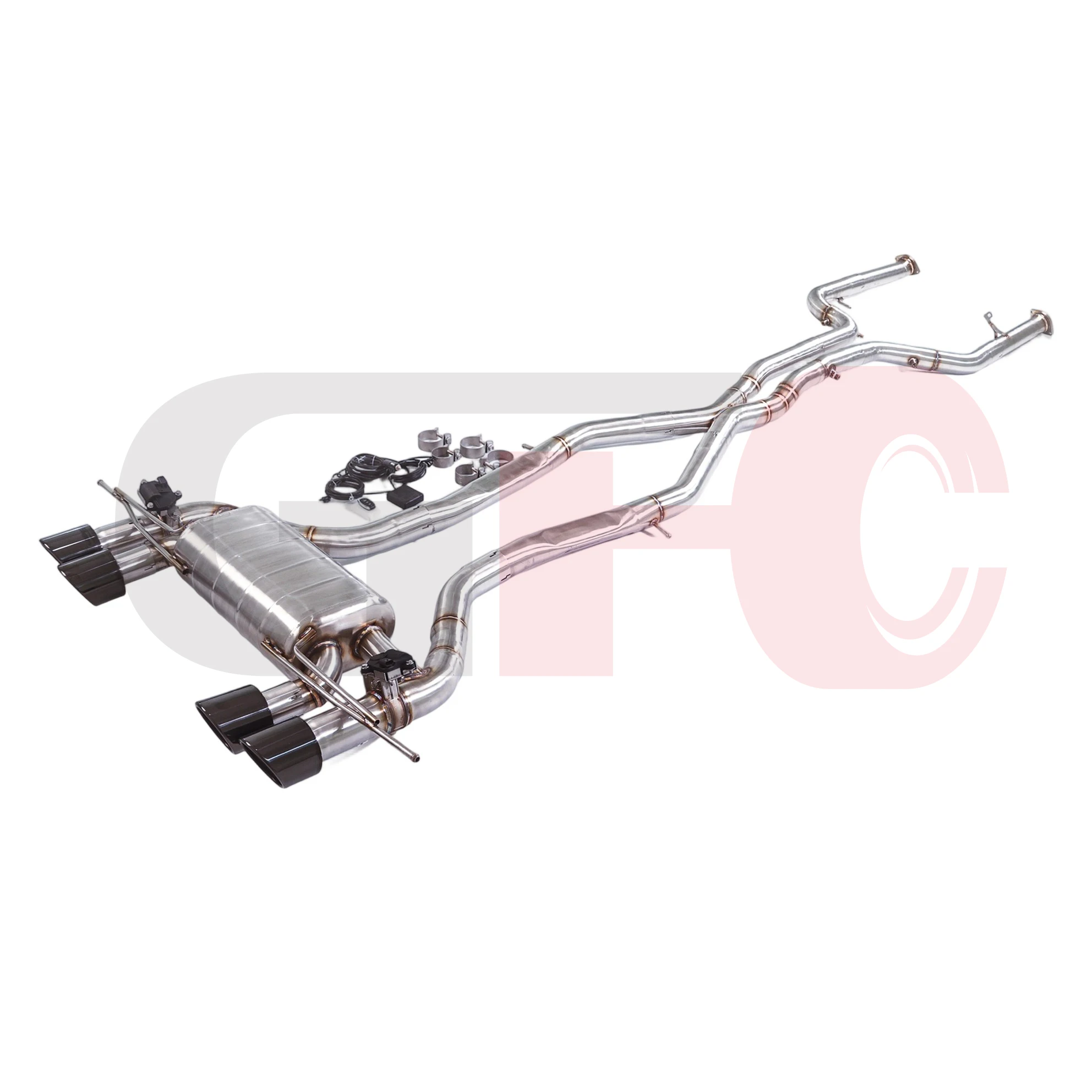 

For 2019-2024 BMW M3 M4 G80 G82 G83 3.0T catback high-performance exhaust system, with electronic valve muffler, four tips