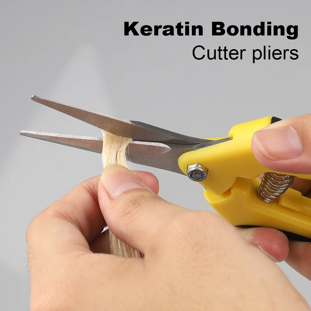 Queratina Bonding Cutters Alicate para Salão, Extensões de cabelo, Fusion Bond, Trama De Corte, Alicate Ferramentas, Acessórios, Garras