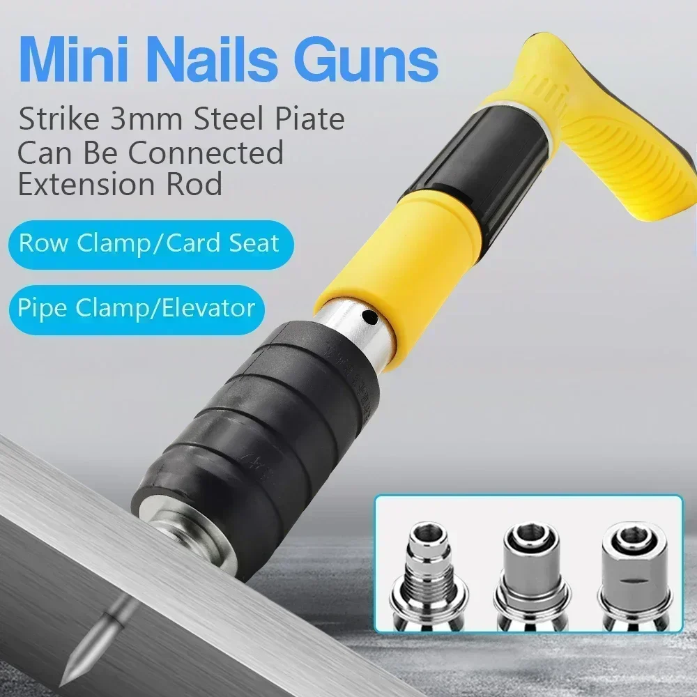 Steel Nail Rivet Gun Tool Set Manual Metalworking for Cordless Ceiling,Concrete Wall,Anchor Wire Slotting Device Staple Gun