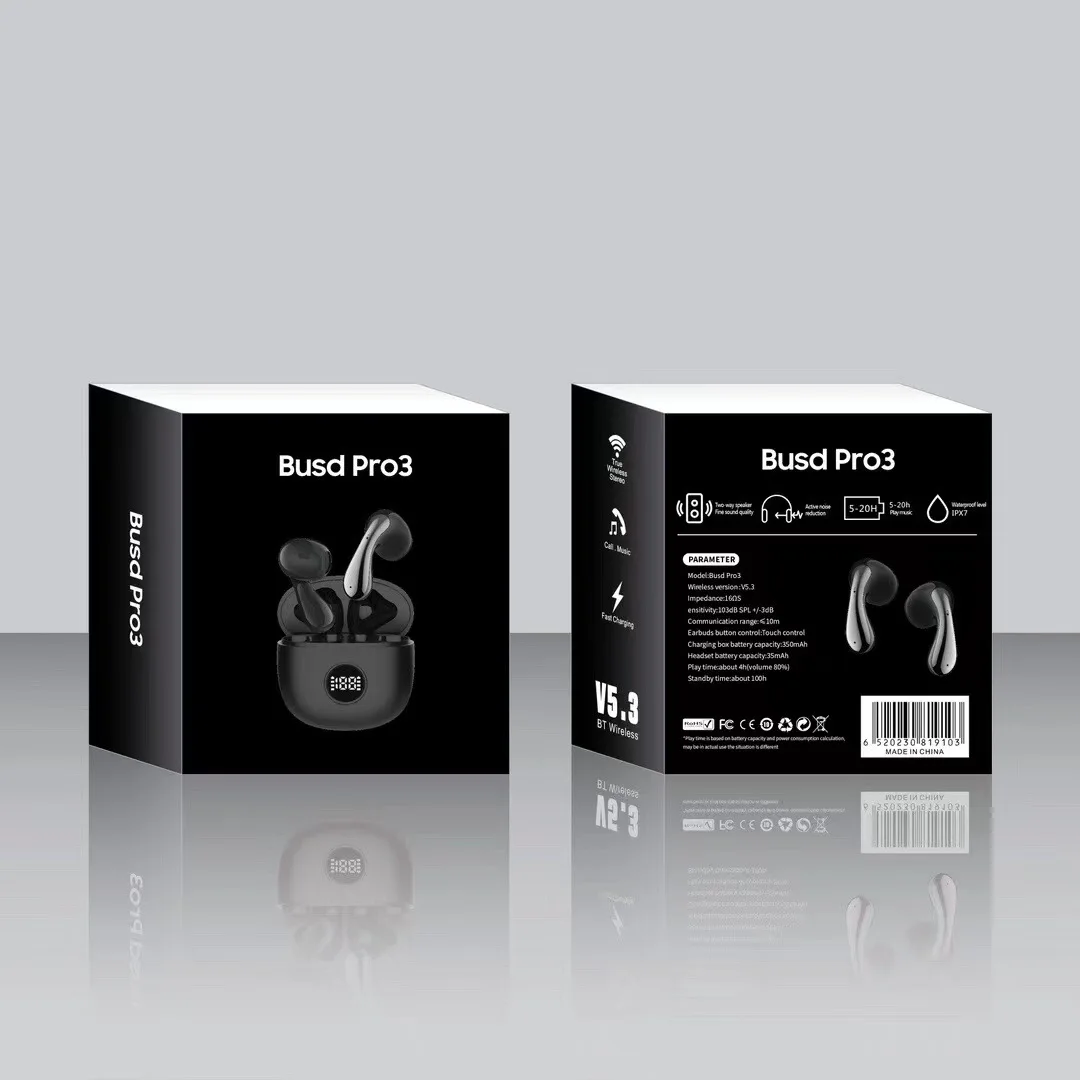 Bluetooth-наушники-вкладыши Беспроводные с функцией шумоподавления и длительным сроком службы батареи