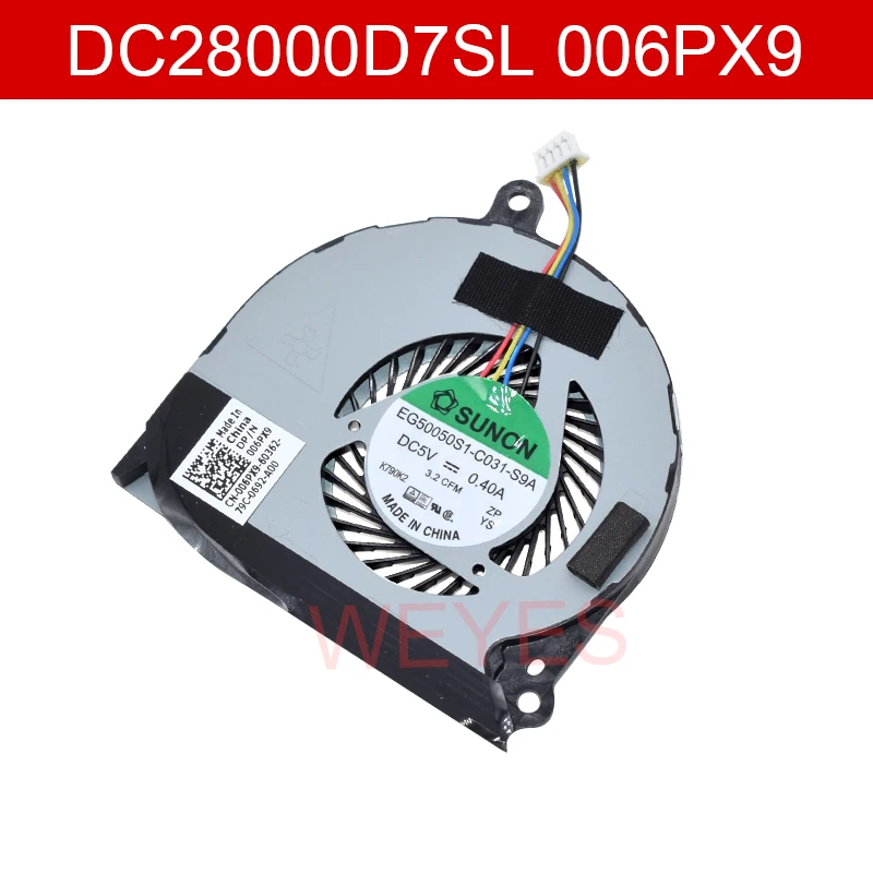 DC28000D7SL  006PX9 CN-006PX9  For DELL Latitude E7440 E7420 Fan  Laptop CPU Cooling Fan