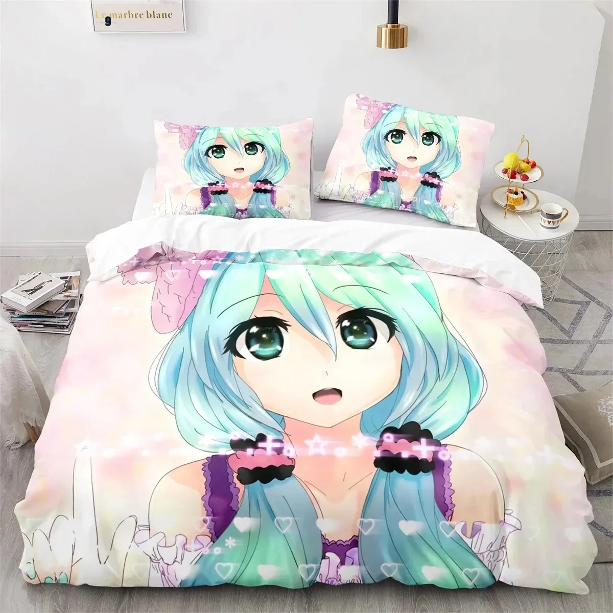 Gacha Life Academia Anime Bedding Set Bedroom Soft Modern Bedspreads Comefortable Kids Duvet Cover Quilt Cover And Pillowcase