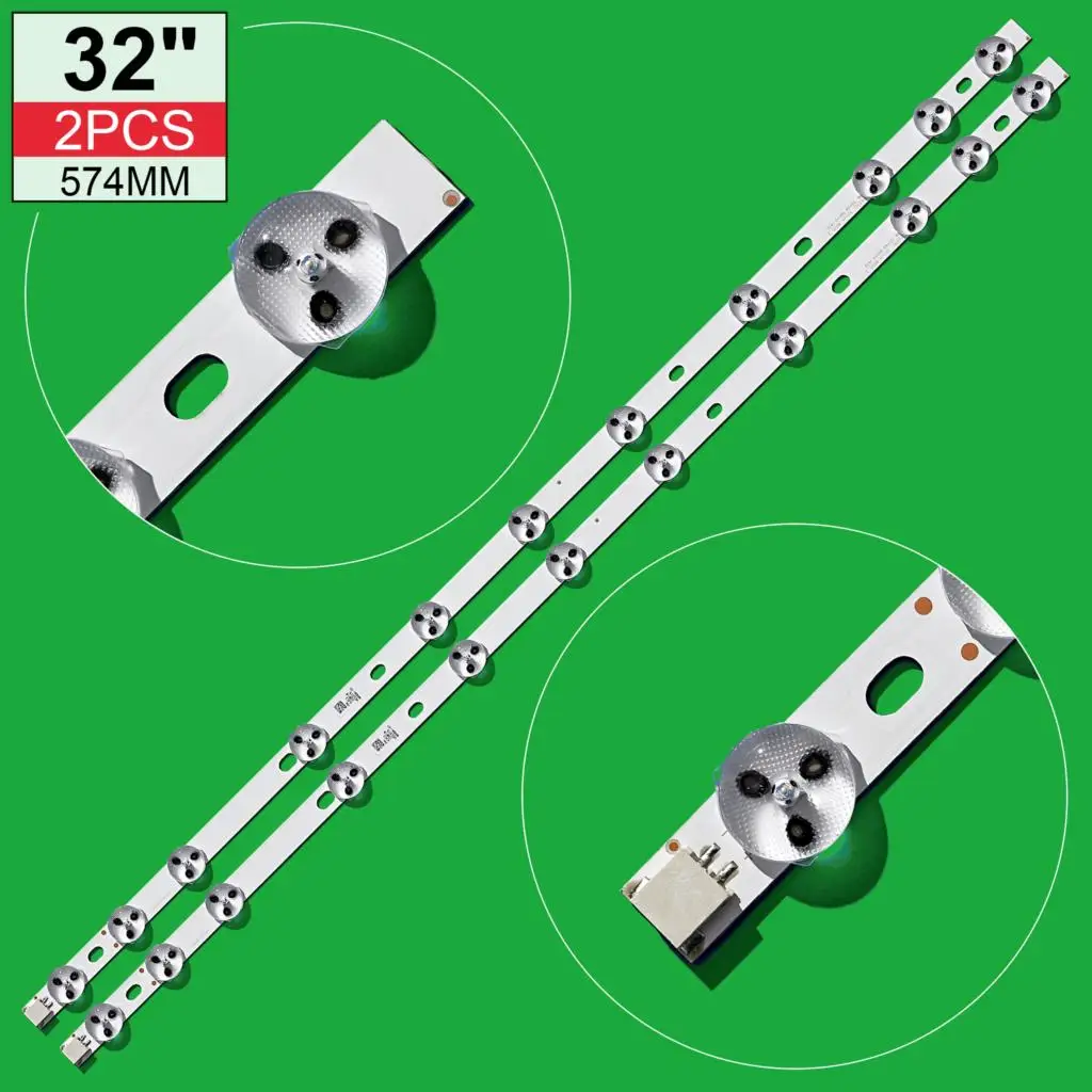 2 sztuk 32 cal listwa oświetleniowa LED dla obsługi VESTEL 32D1334DB VES315WNDL 01 VES315WNDS-2D R02 VES315WNDA 01 11 diody LED 574mm