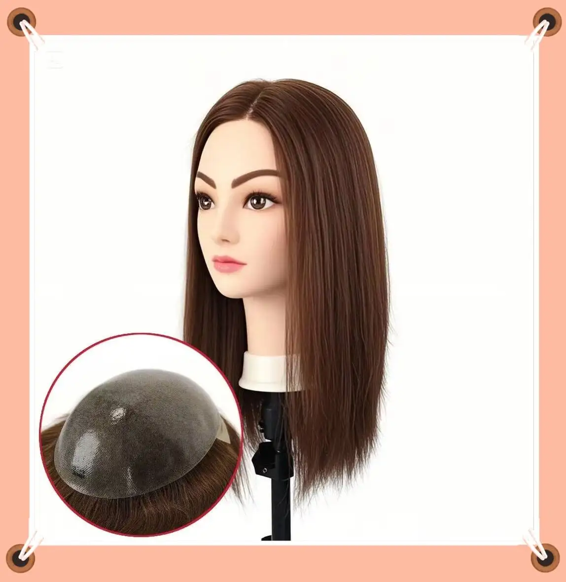 

Накладки для волос TUW01 для женщин: техника плетения узлами, минимальное выпадение, крепление на клей или лентах к коже головы, китайские натуральные волосы Реми, топперы для волос