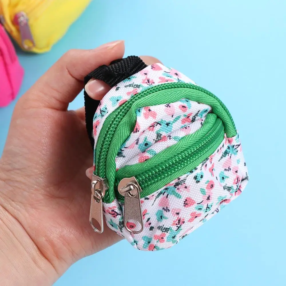 Decoración juguetes para niños regalos para niños mochila Mini mochila con cremallera muñeca BJD mochila muñeca bolsa muñeca en miniatura bolsa muñeca