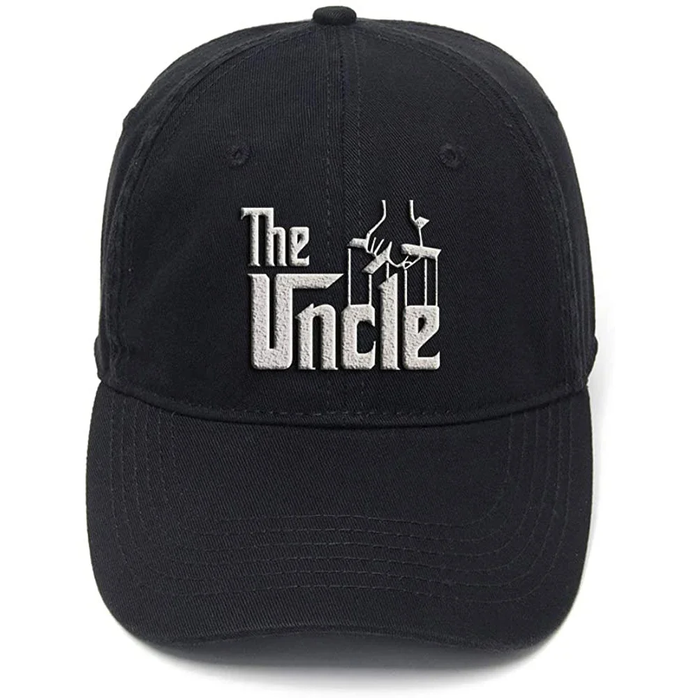 

Lyprerazy The Uncle Washed Cotton Adjustable Men Women Unisex Hip Hop Cool Flock Printing Baseball Cap