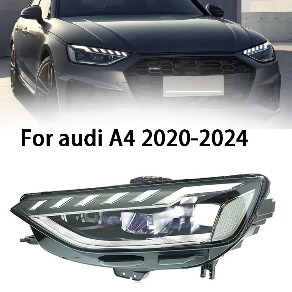 

Автомобильные фары для Audi A4 B10, светодиодные фары 2020-2024, фары A4L S4 DRL, указатель поворота, дальний свет, линза проектора «ангельский глаз»