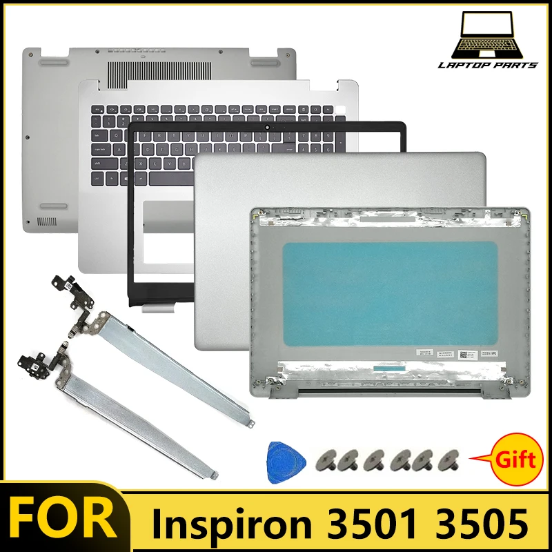 moldura de substituição ‌   Para inspiron 3501 3505 portátil caso inferior palmrest moldura dobradiça lcd capa traseira moldura frontal teclado dos eua