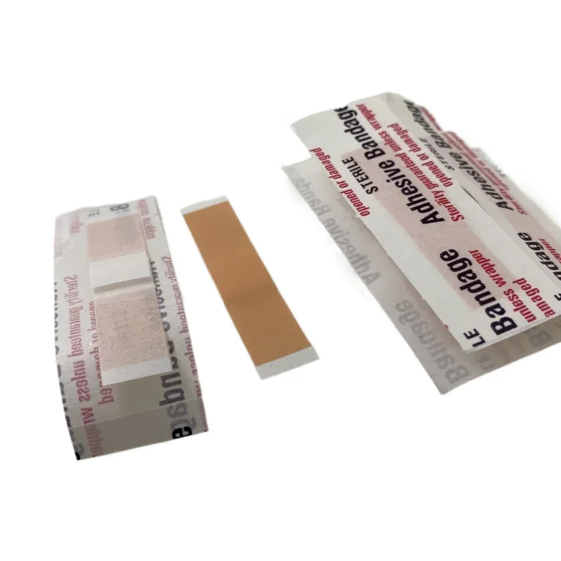 50pcs/set 4*1cm Band Aid Mini Elestic Wound Patch Sticking Plaster for First Aid Strips Adhesive Bandages Waterproof Woundplast