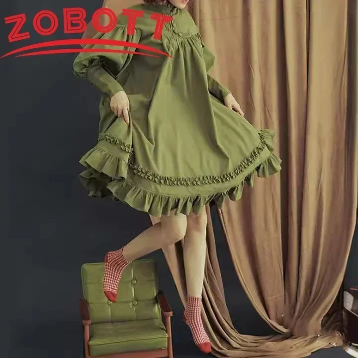 Японское платье принцессы с длинными рукавами для девочек в стиле Лолиты, викторианский средневековый ретро-готический карнавальный костюм, карнавальная праздничная одежда