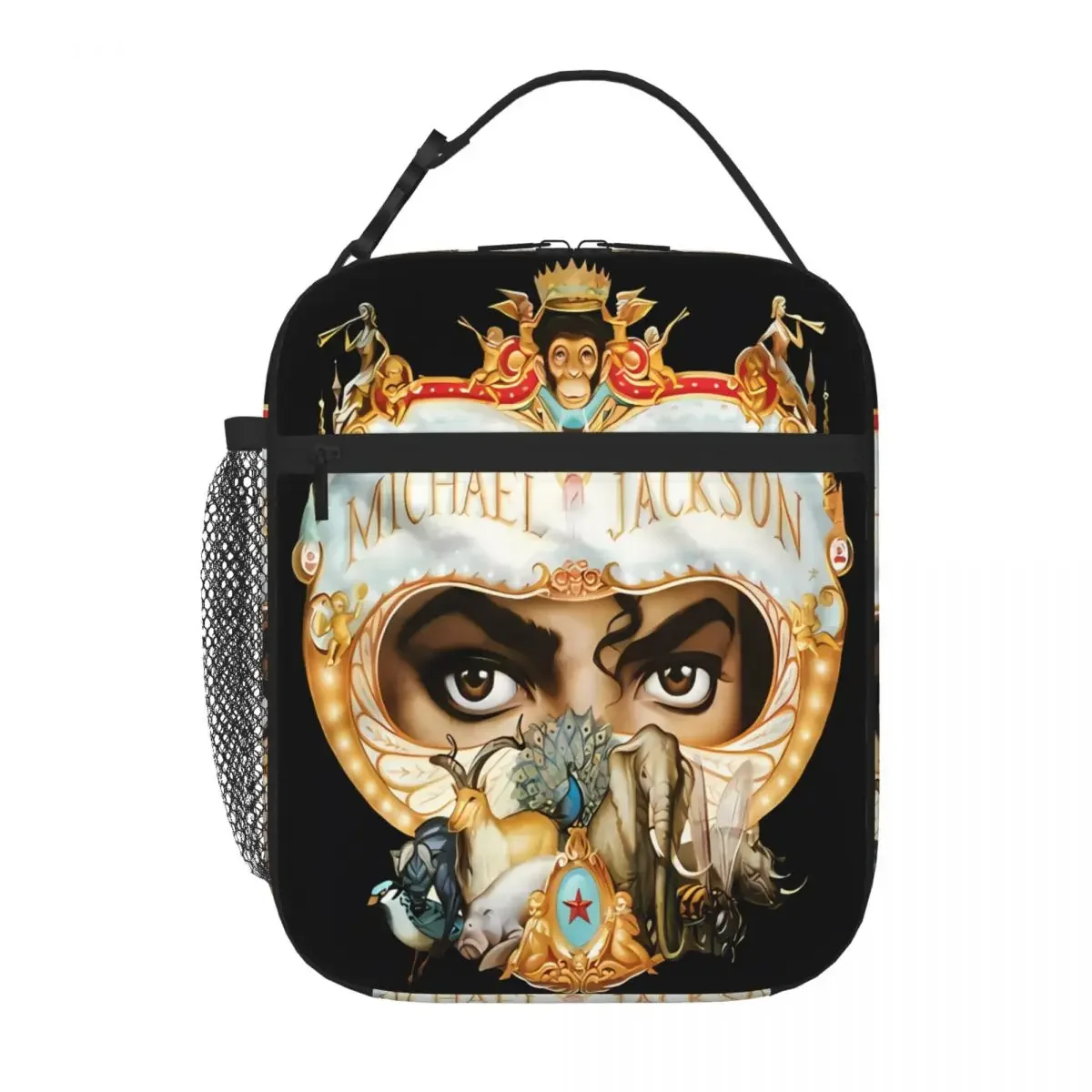 Bestselling Michael Jackson Dangerous Black New Famous Single Layer Cooler Tote Student Bento Small Lunch Bag