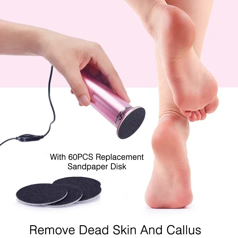 Rechargeable Sawing File for Feet, Dead Skin and Callus Peel Remover, Electric Pedicure Foot Care Tool, Pedicure Callus Remover