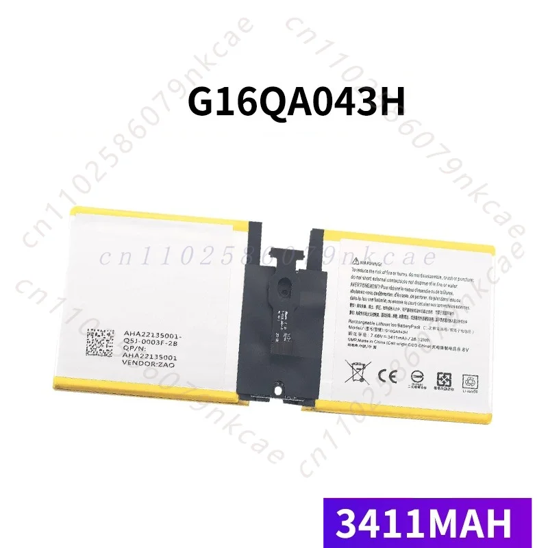 For Microsoft Surface go 1824/1825 Tablet Battery G16QA043H Model 3411mah