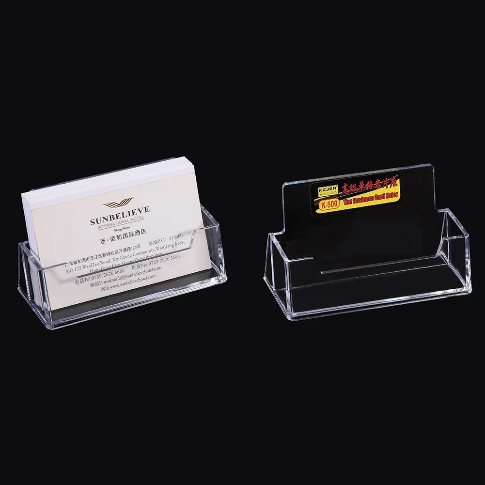 High Quality Practical Brand New Business Card Holder Visiting Card Multi-layer Office Plastic Transparent 1pcs