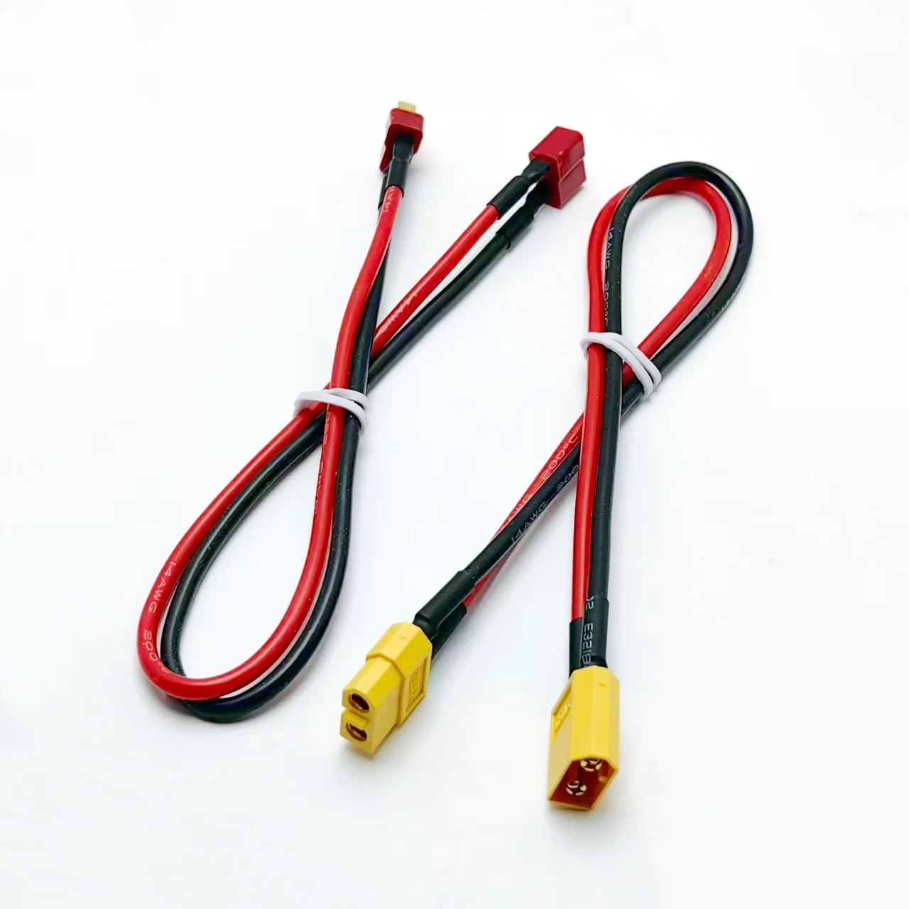 XT60/T plug Male to XT60/T Connector Female Adapter 14AWG 30CM Extension Cable Leads Adapte For RC Lipo Battery