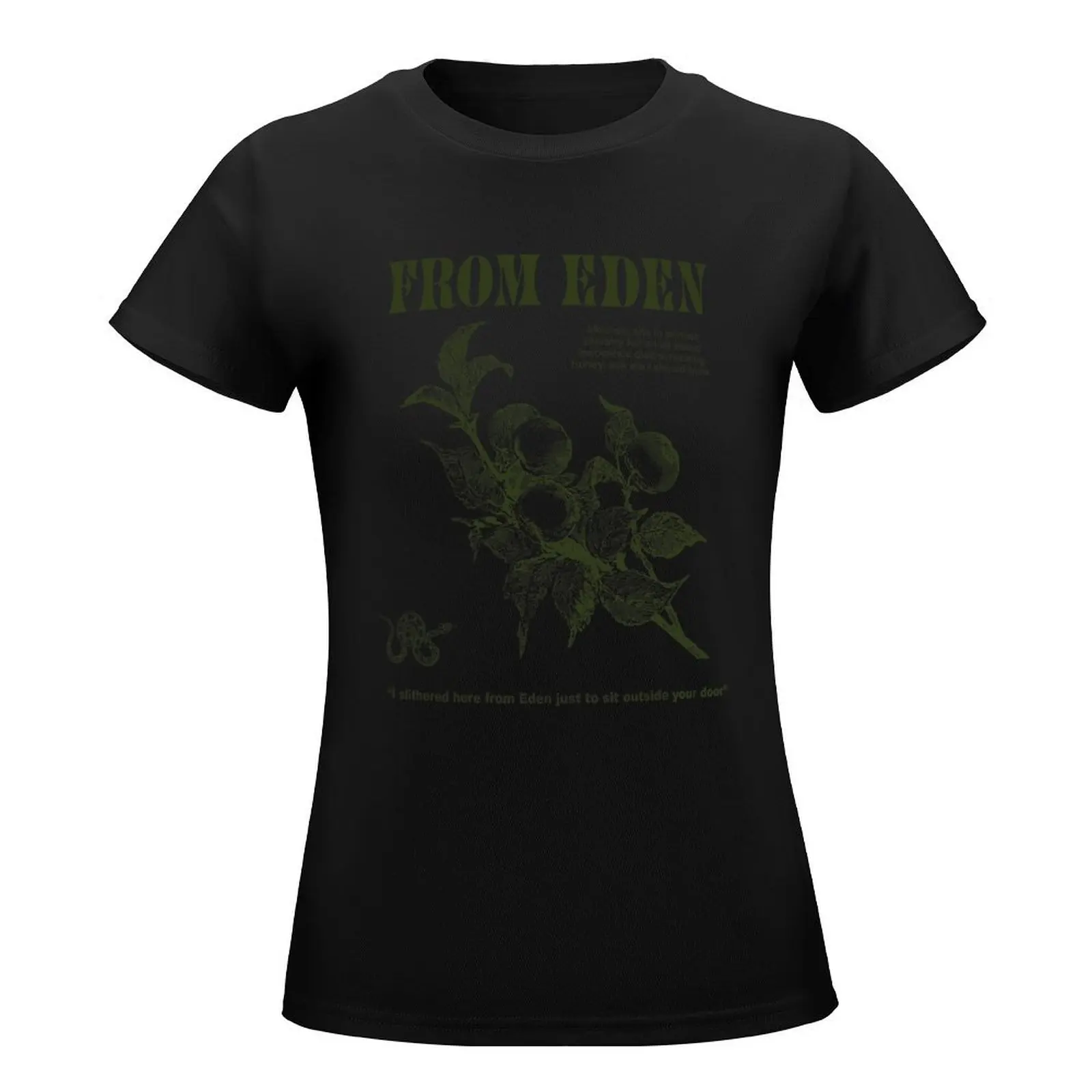 From Eden Hozier T-Shirt customs design your own animal print shirt for girls vintage clothes black t-shirts for Women