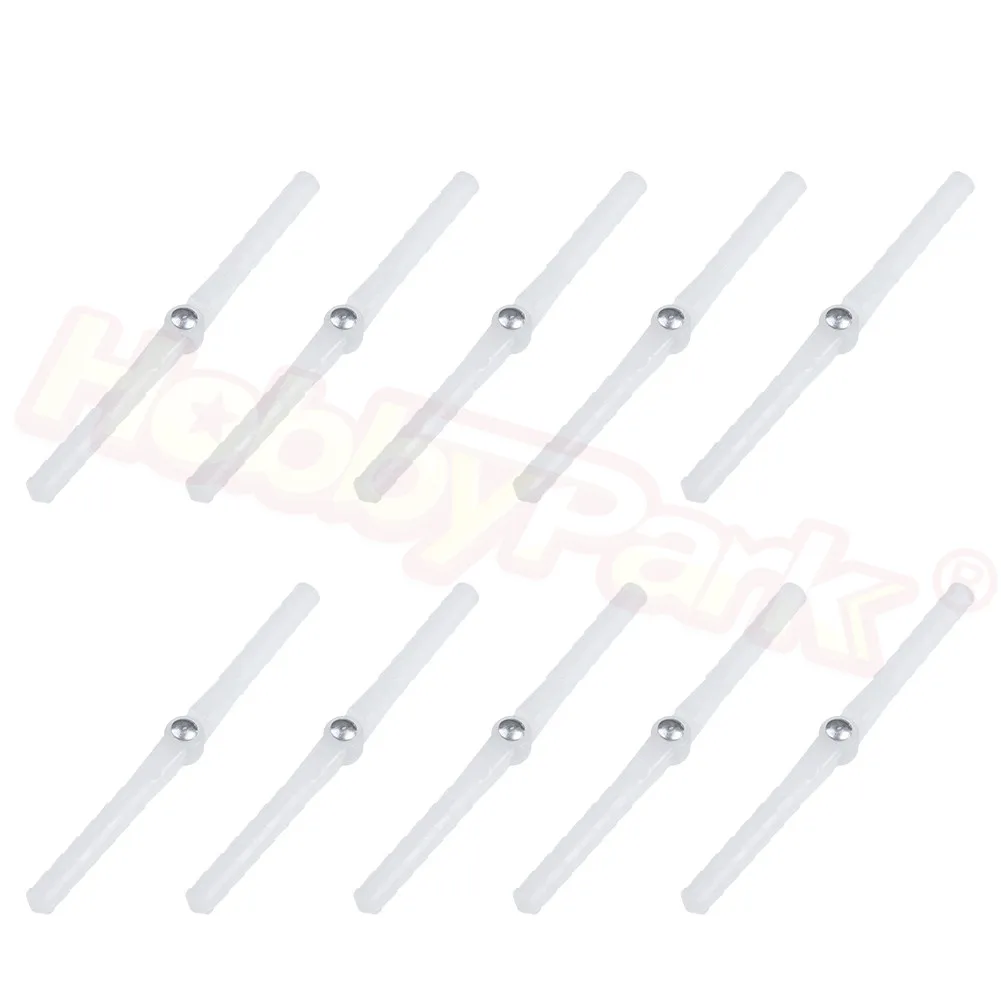 HobbyPark D2.5 x L43mm Round Pivot Point Hinges D2.5×43mm For RC Airplane Replacement  (Pack of 10)