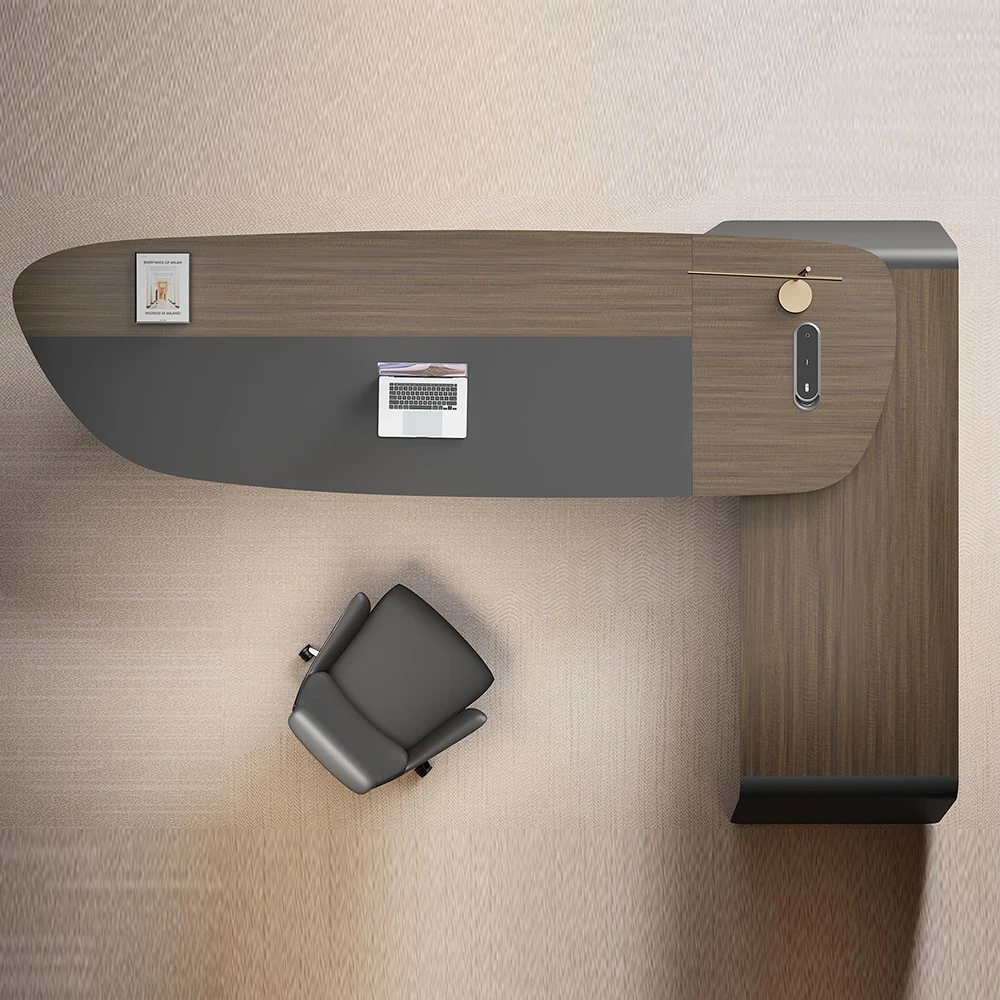 Modern Luxury Office Desk Executive Boss Table L Shape CEO Manager Office Table Desk