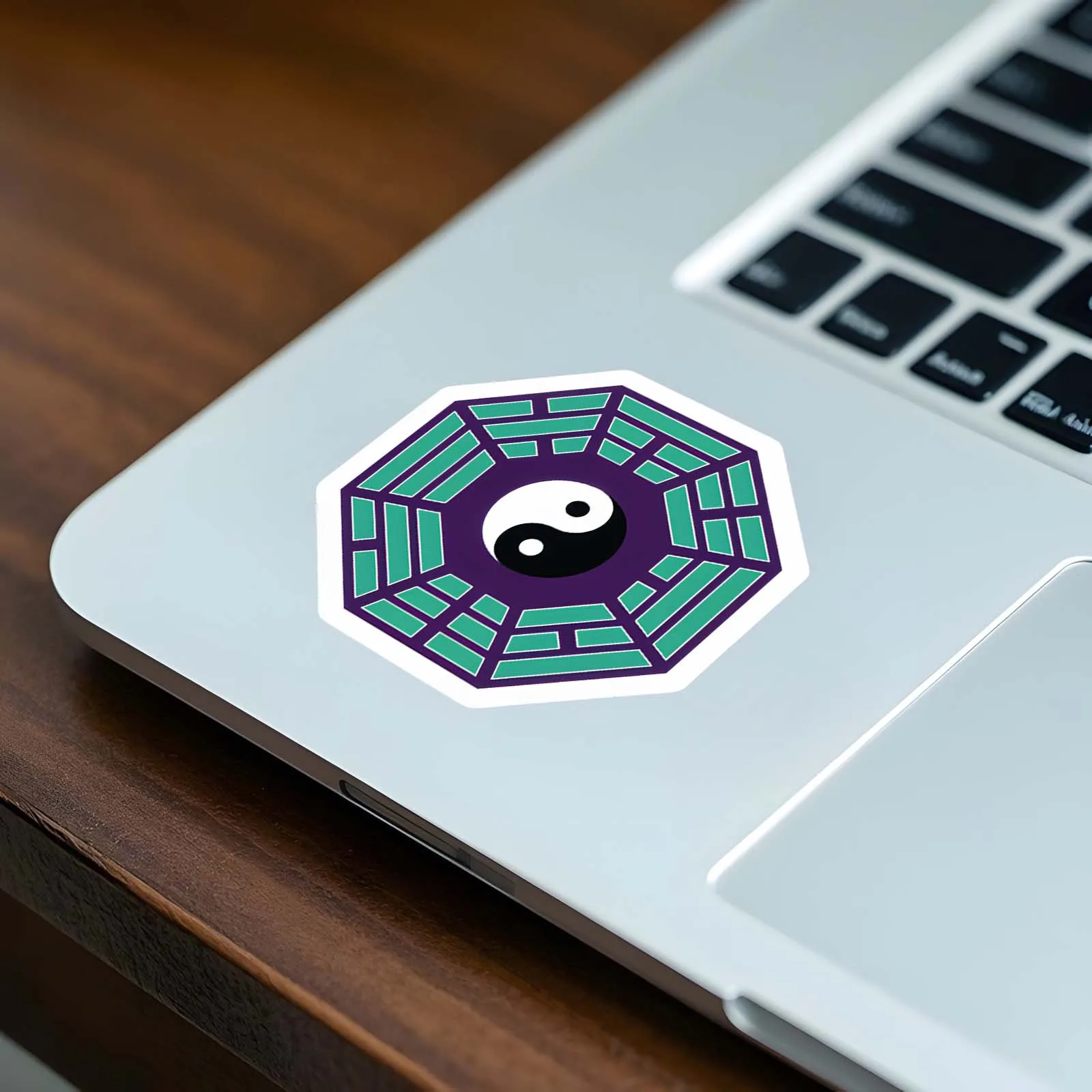 

1pc Believe Yin-Yang PVC Sticker, Durable Waterproof Decal for Laptop, Phone, Car, Motorcycle, Suitcase, Wall & Skateboard