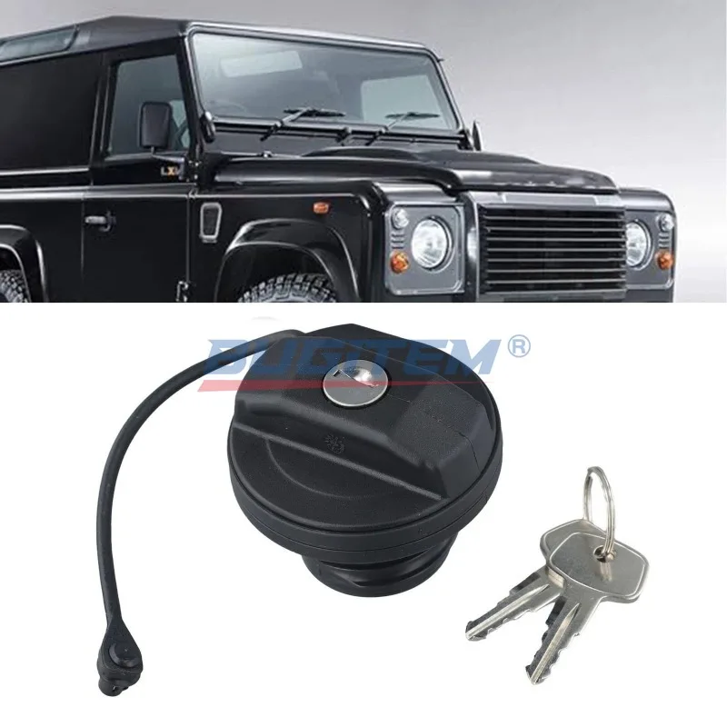 

LR075664 LR032977 Запираемая крышка топливного бака с ключами для Land Rover Defender 90 110 130 2004-2018, замок крышки топливного бака с 2 ключами