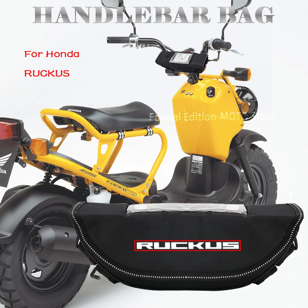 For Honda RUCKUS 2001-2023 HONDA Ruckus Motorcycle Waterproof and Dustproof Handlebar Storage Bag